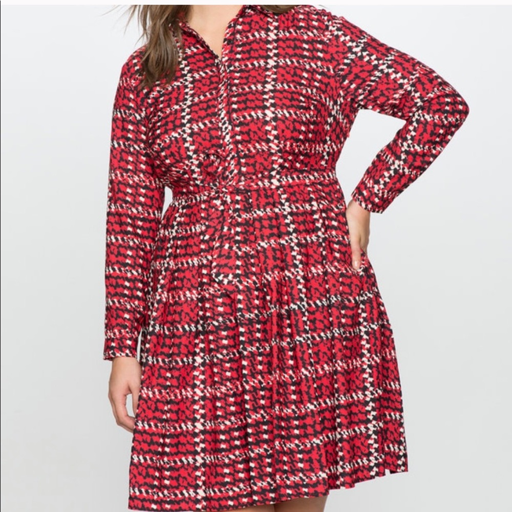 Stylish Red and Black Women's Dress